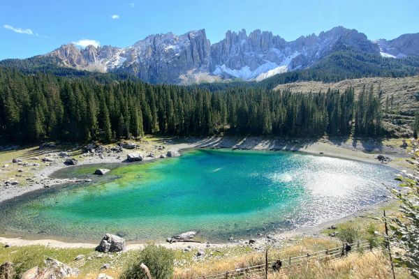 Alpine Lake, Lago di Carezza in Trentino (Alto Adige, Dolomites)