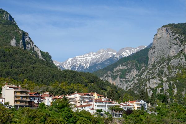 The Village of Litochoro (Mount Olympus, Greece)