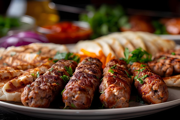 Ćevapi (Region-wide)   – Grilled minced meat sausages, soft flatbread.