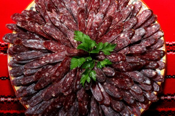 Lukanka (Bulgarian Traditional Food)