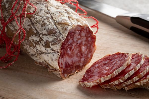 Rosette de Lyon & Jésus de Lyon : Local cured pork sausages with strong garlic flavor, perfect with bread or cheese