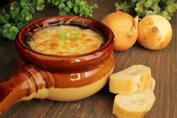 French Onion Soup: A classic French dish, often served in Lyon as well, but it’s not unique to Lyon