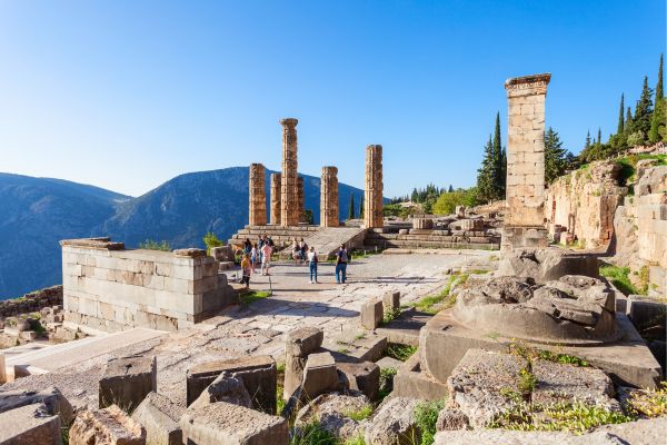 Temple of Apollo, Corinthia: Ancient Greek temple dedicated to Apollo, notable for its Doric columns and historical significance.