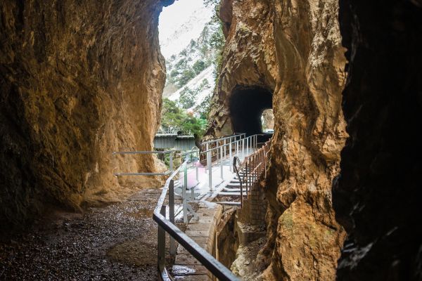 ChatGPT said:  Vouraikos Gorge, Achaia: Dramatic canyon with hiking trails and the scenic rack railway connecting Kalavryta to Diakopto