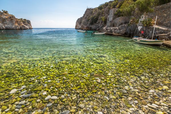 Alypa Beach, Laconia: Secluded sandy beach with crystal-clear waters, ideal for swimming and quiet relaxation