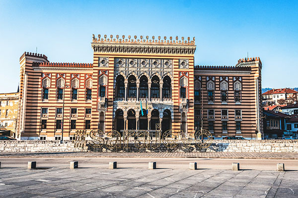 Sarajevo City Hall, Obala Kulina bana, Sarajevo, Bosnia and Herzegovina