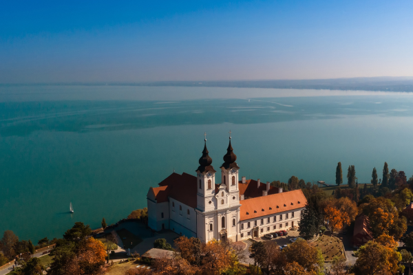Tihany Abbey in Lake Balaton (Hungary