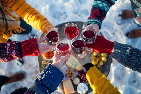 DJ сетови и зимски коктели за совршен ден на планина.