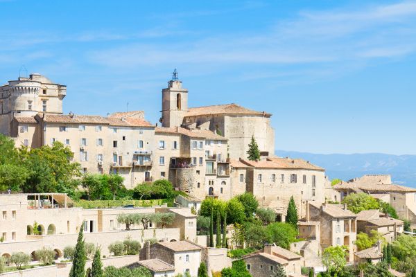 Gordes: Hilltop village, golden stone houses, panoramic views over Luberon Valley