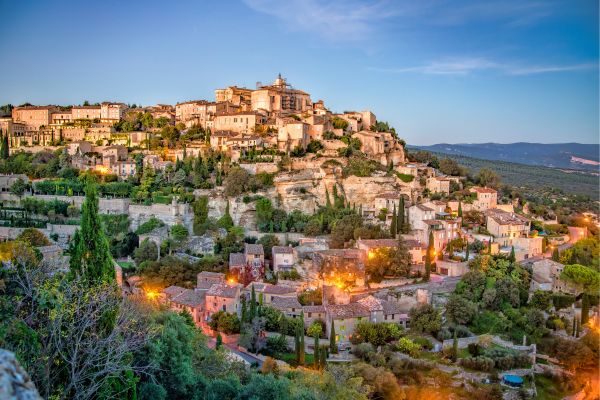 Gordes: Hilltop village, golden stone houses, panoramic views over Luberon Valley