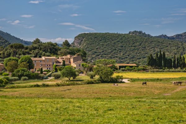 Countriside Lourmarin: Highly regarded, stylish, and artistic village in the Luberon, known for its Renaissance château, art galleries, lively cafés, and elegant streets